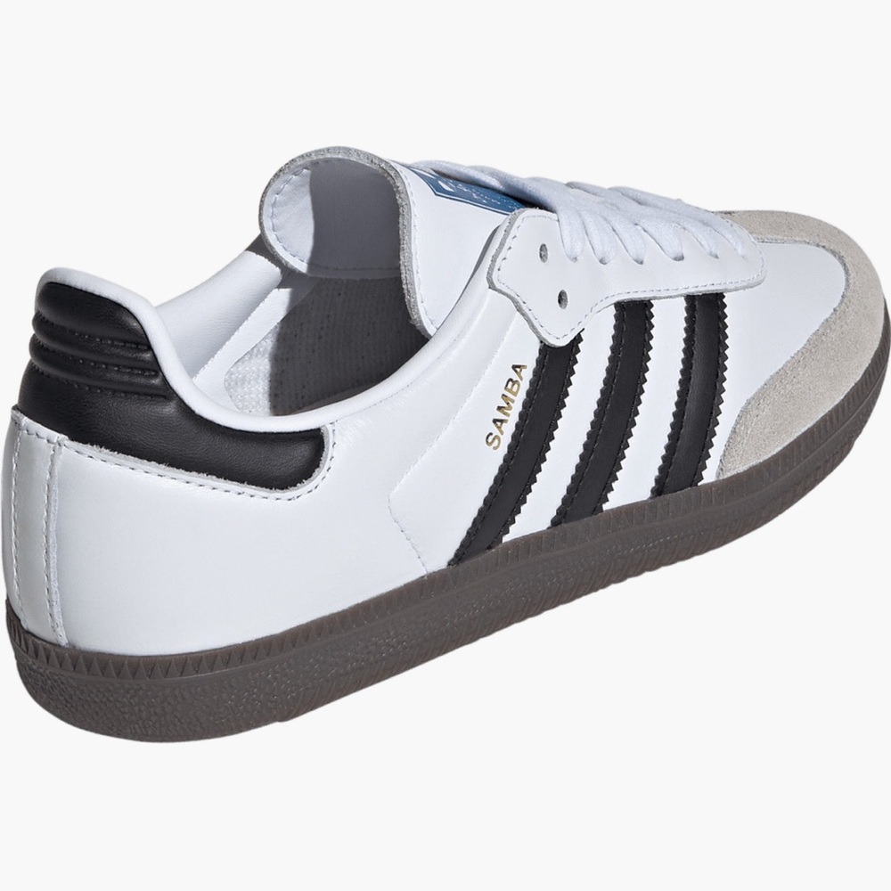 adidas Samba White Black Gray Sneakers - Picture 3 of 16